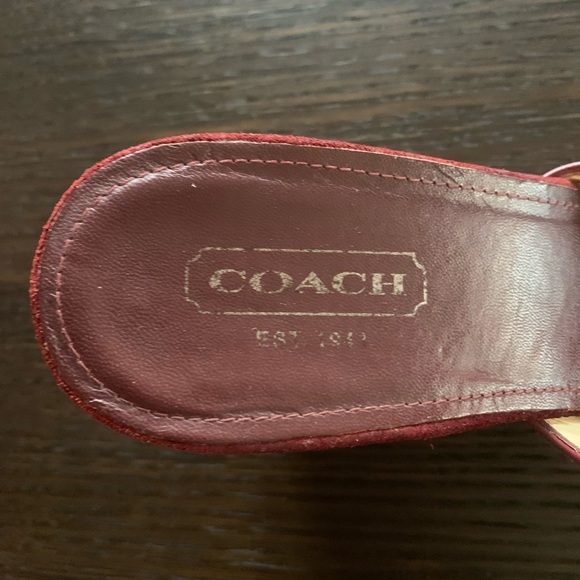VINTAGE COACH CHRISSE PLATFORM WEDGE SLIDE - Picture 2 of 8